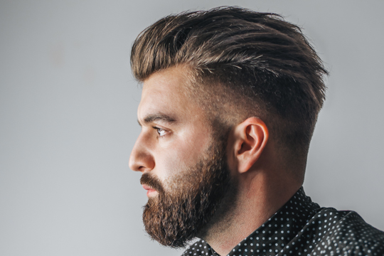 Textured Pompadour Fade